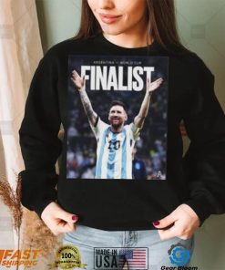 Lionel Messi Argentina National Team Champion World Cup Vintage Shirt