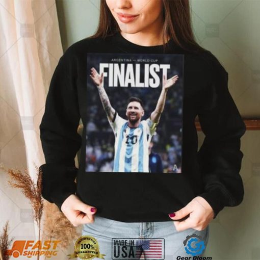 Lionel Messi Argentina National Team Champion World Cup Vintage Shirt