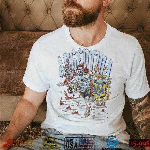 Lionel Messi Argentina Sana Detroit Graphic Shirt