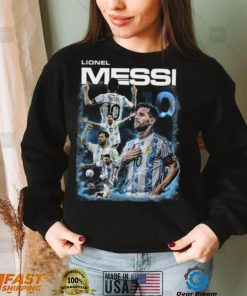 Lionel Messi Retro 90s Qatar World Cup T shirt