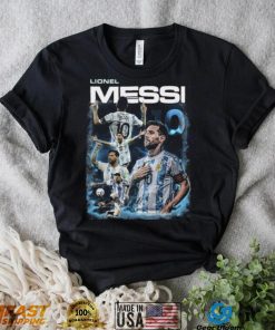 Lionel Messi Retro 90s Qatar World Cup T shirt