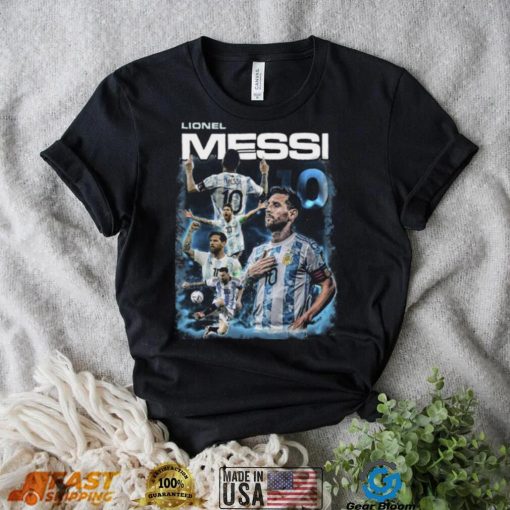 Lionel Messi Retro 90s Qatar World Cup T shirt