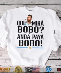 Lionel Messi T Shirt Argentina Que Mira Bobo World Cup Qatar 2022 Tee