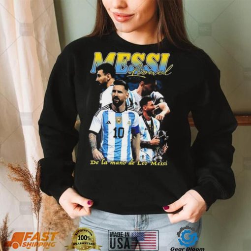 Lionel Messi Vintage Bootleg 90s Champions World Cup 2022 Shirt Hoodie