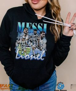 Lionel Messi Vintage Bootleg Champions World Cup 2022 Football Shirt