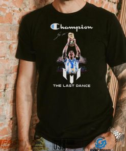 Lionel Messi World Cup 2022 Champions the last Dance signature shirt