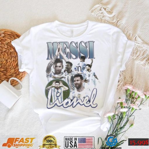 Lionel Messi World Cup 2022 Final Vintage Bootleg Shirt