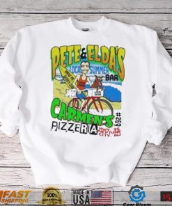 Local dog pete and eldas bar the shore’s famous pizzeria shirt