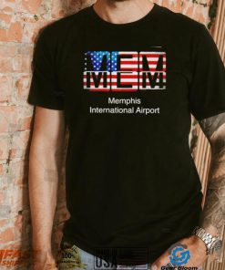 MEM Memphis International Airport American flag shirt