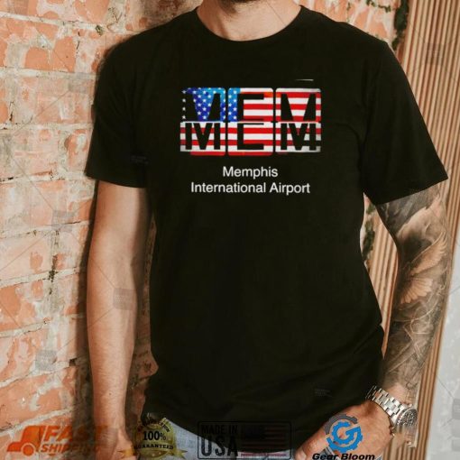 MEM Memphis International Airport American flag shirt