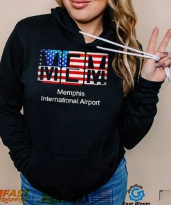 MEM Memphis International Airport American flag shirt