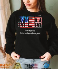 MEM Memphis International Airport American flag shirt