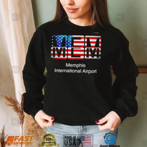 MEM Memphis International Airport American flag shirt