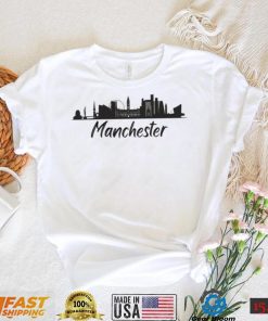 Manchester England Cityscape Skyline Silhouette Shirt