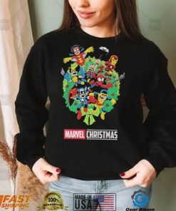 Marvel Christmas Wreath Shirt