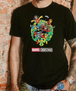 Marvel Christmas Wreath Shirt