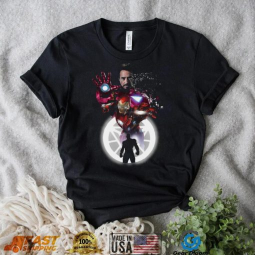 Marvel Iron Man Tony Stark Circle Light T shirt