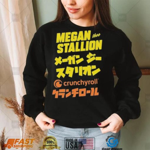 Megan thee stallion crunchyroll merch cr loves megan thee stallion shirt