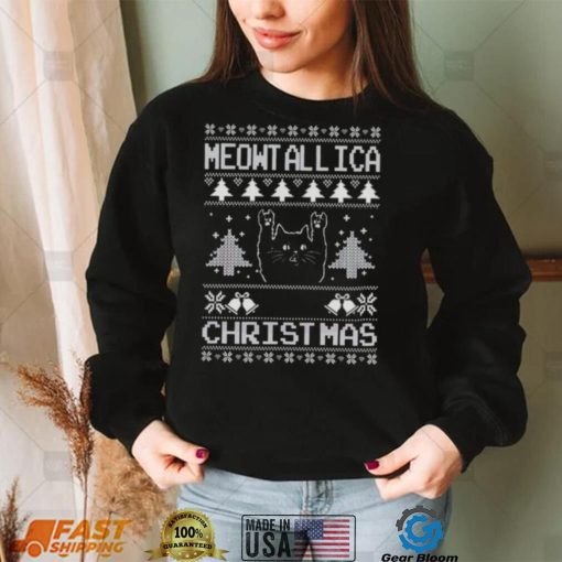 Meowtallica Xmas Ugly Christmas shirt