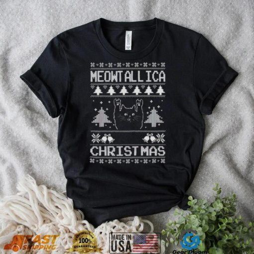 Meowtallica Xmas Ugly Christmas shirt