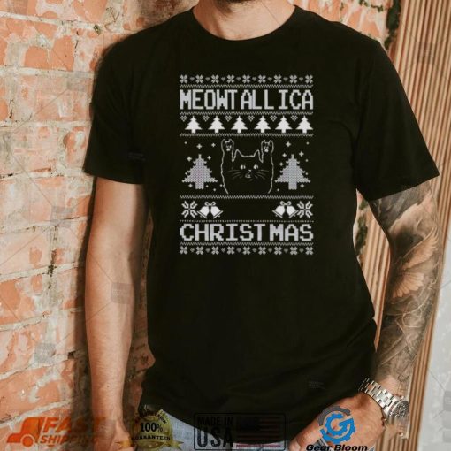 Meowtallica Xmas Ugly Christmas shirt