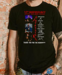 Metallica 42ND Anniversary 1973 2023 thank You for the memories signatures shirt