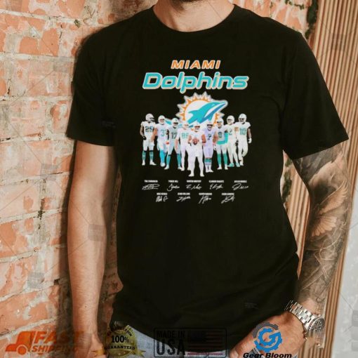 Miami Dolphins team champions signatures shirt