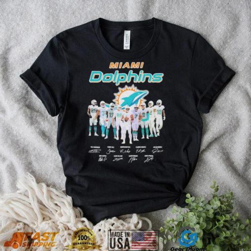 Miami Dolphins team champions signatures shirt