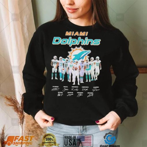 Miami Dolphins team champions signatures shirt