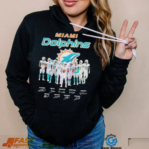 Miami Dolphins team champions signatures shirt