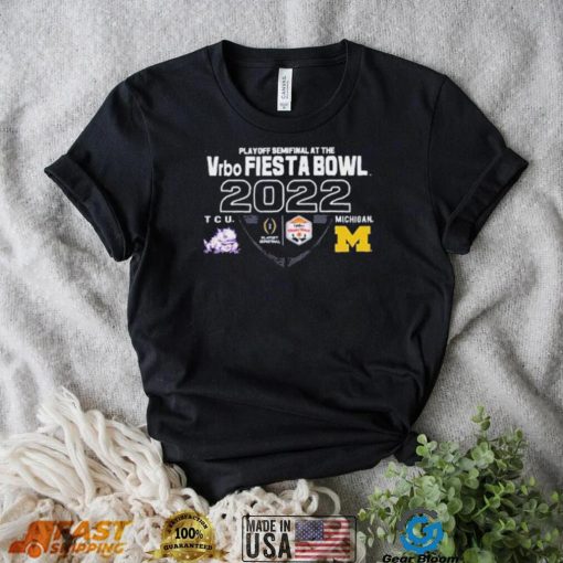 Michigan Football vs TCU 2022 College Football Playoff Fiesta Bowl Trophy Game shirt