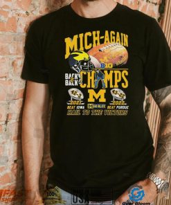 Michigan Wolverines Back To Back Big Ten Champs Hail To The Victors Shirt