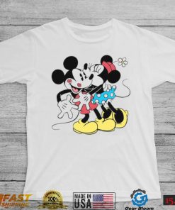 Mickey Mouse Kiss Minnie Mouse In Love Valentines Day T Shirt