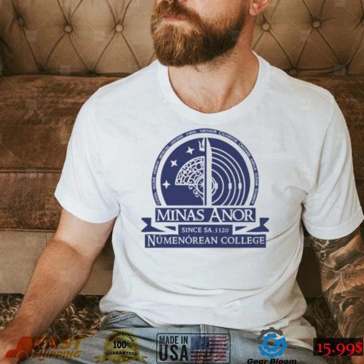 Minas Anor Numenorean College Blue Unisex T Shirt