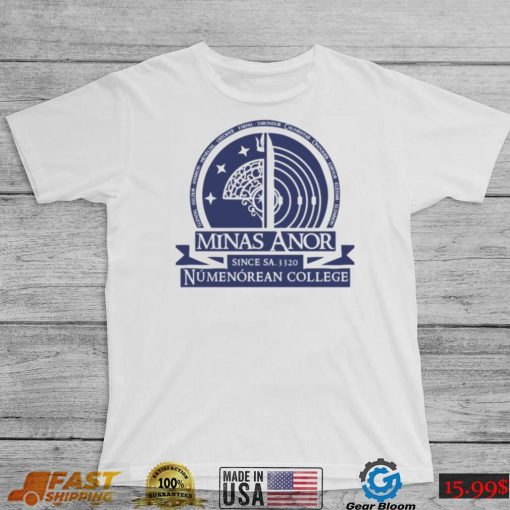 Minas Anor Numenorean College Blue Unisex T Shirt