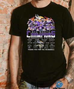 Minnesota Vikings 2022 NFC North Champions Thank You For The Memories Signatures Shirt