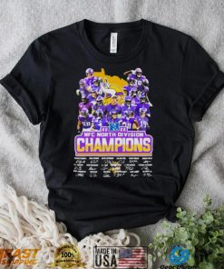 Minnesota Vikings 2022 NFC North Division Champions Signatures Shirt