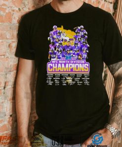 Minnesota Vikings 2022 NFC North Division Champions Signatures Shirt