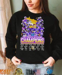 Minnesota Vikings 2022 NFC North Division Champions Signatures Shirt