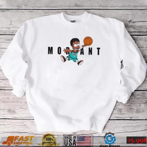 Morant The Simpsons Memphis Grizzlies Ja Morant White Shirt