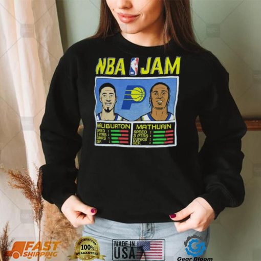 NBA Jam Indiana Pacers Tyrese Haliburton & Bennedict Mathurin Shirt