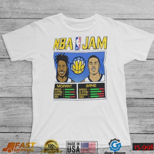 NBA Jam Ja Morant and Desmond Bane Memphis Grizzlies Shirt