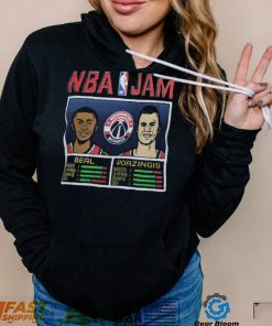 NBA Jam Washington Wizards Bradley Beal & Kristaps Porzingis Shirt