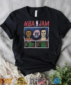 NBA Jam Washington Wizards Bradley Beal & Kristaps Porzingis Shirt