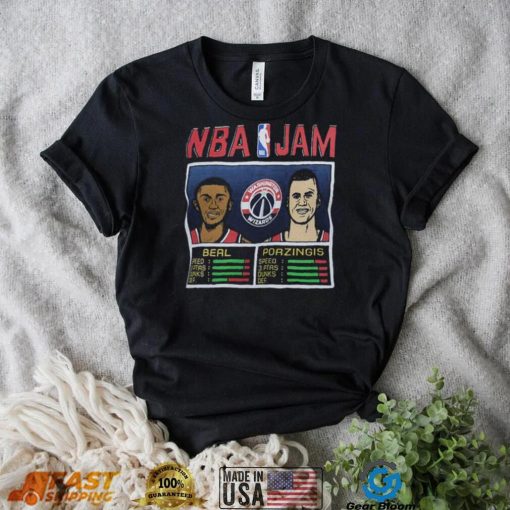 NBA Jam Washington Wizards Bradley Beal & Kristaps Porzingis Shirt