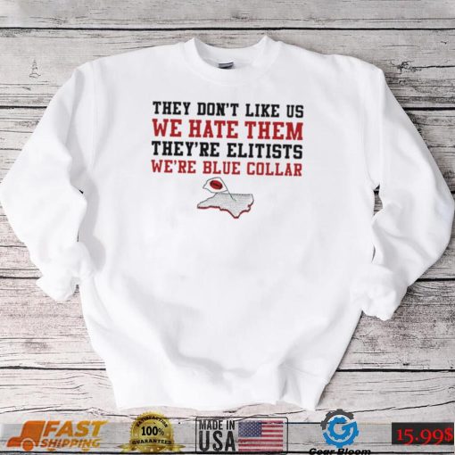 NC State Wolfpack they don’t like us we hate them they’re elitists we’re blue collar shirt