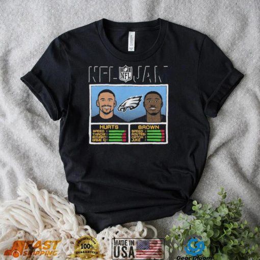 NFL Jam A.J. Brown and Jalen Hurts Philadelphia Eagles shirt