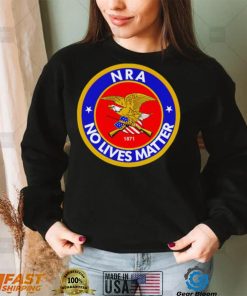 NRA no lives matter retro logo shirt