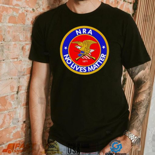 NRA no lives matter retro logo shirt