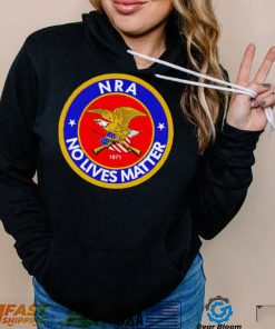 NRA no lives matter retro logo shirt